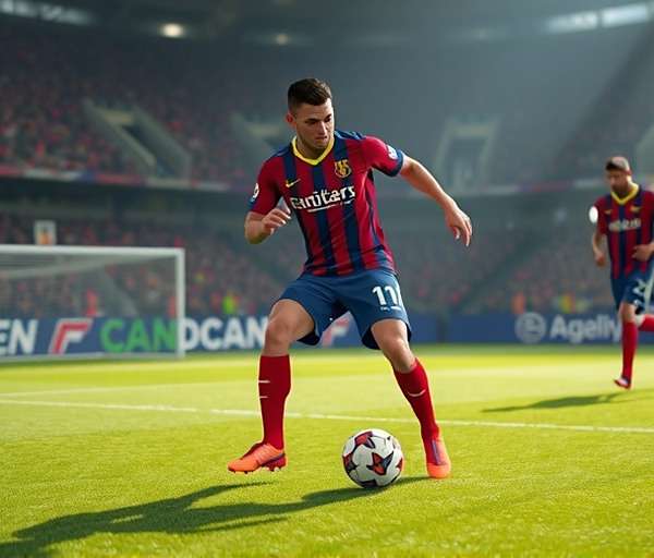FIFA Mobile Step Over skill move Player executing a step over in FIFA Mobile